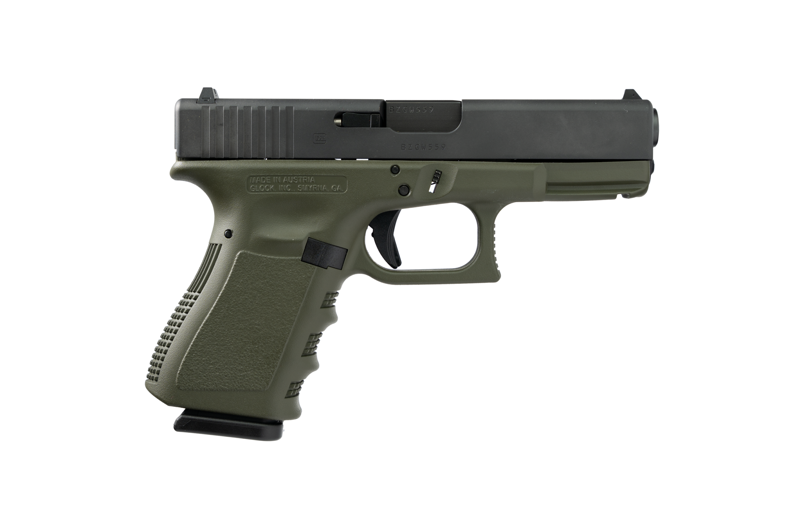 GLOCK 17 G17 9MM *CA* 10 Round [OD GREEN] | BrassDepot.com