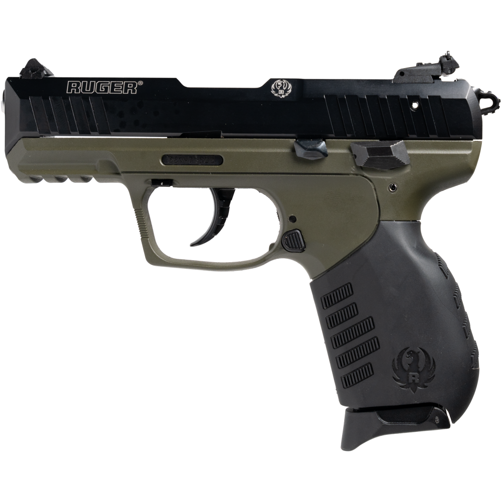 RUGER SR22 PISTOL 22LR [CUSTOM OD GREEN] *CA*