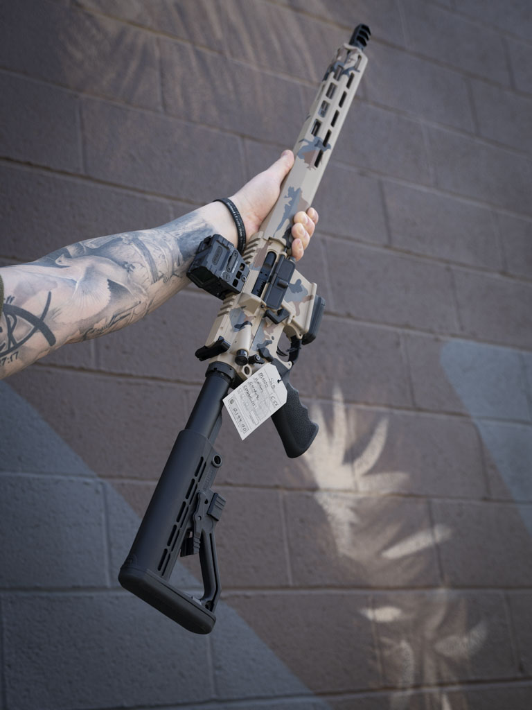 Custom Cerakoted w/ red Dot M400 TREAD V2 5.56 CA RM400-16B-TRD-V2-CA - Image 2