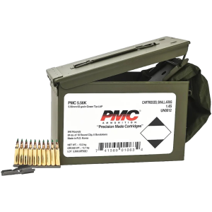PMC 5.56 NATO 62 GRAIN M855 GREEN TIP 820 round (ammo can)