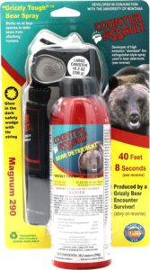 Counter Assault 15067035 Bear Spray Capsaicin Range 32 ft-7 Seconds 10.20 oz Includes Holster