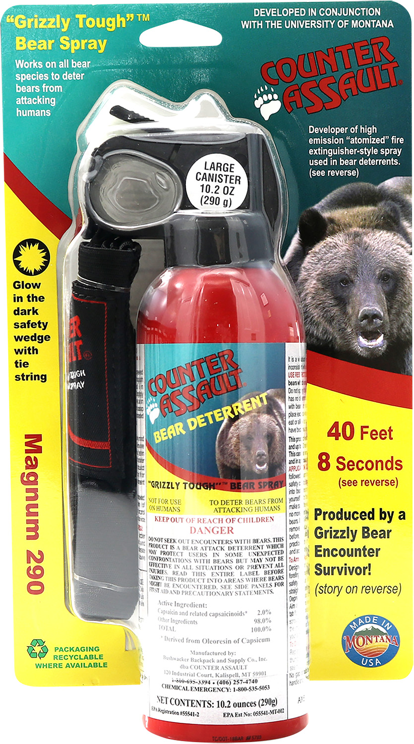 Counter Assault 15067035 Bear Spray Capsaicin Range 32 ft-7 Seconds 10.20 oz Includes Holster - Image 3