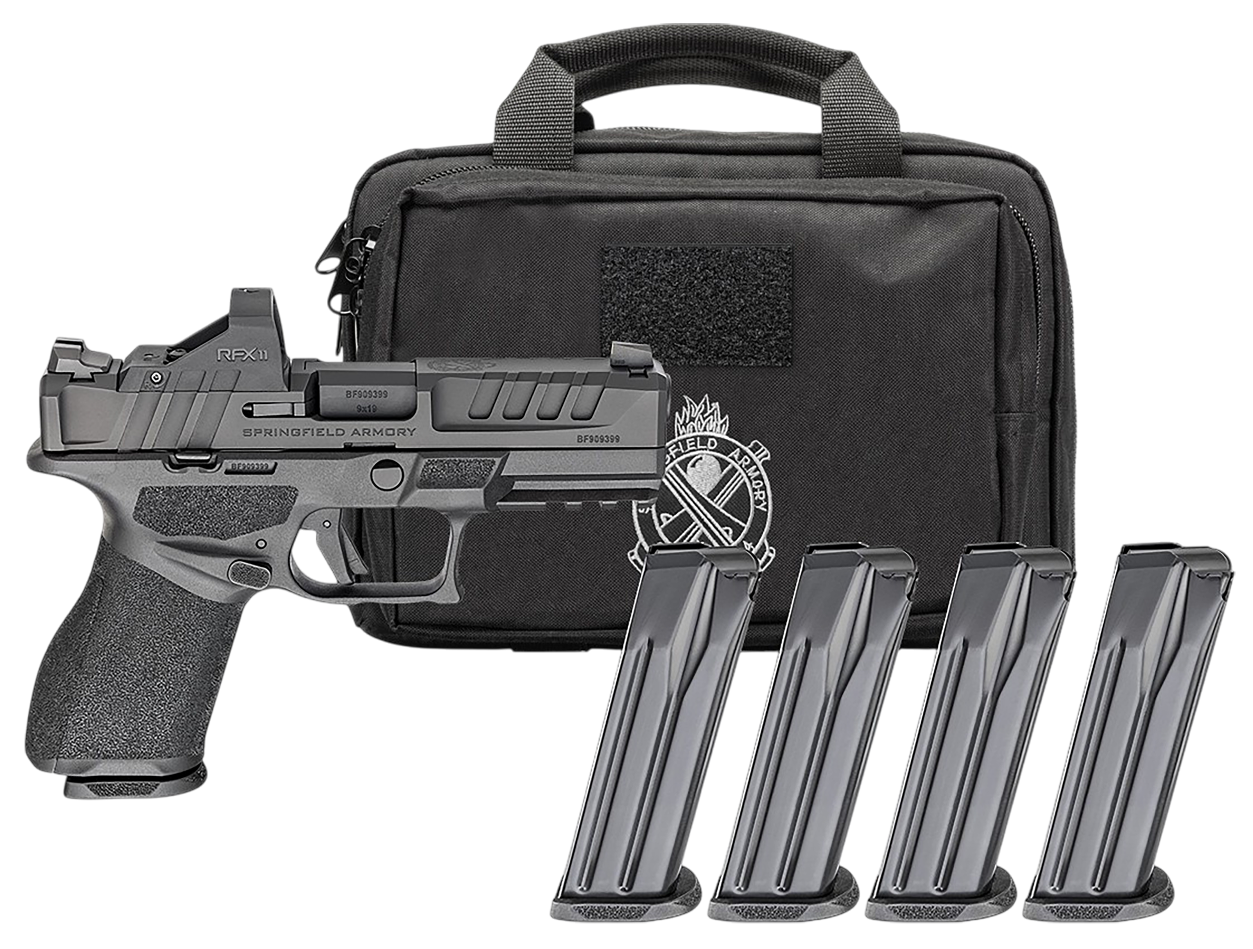 CA Legal Springfield ECHELON 9MM CA BLK 4" GP EC9409BCA-PAC | GEAR PACK 9mm