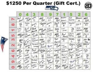 Super Bowl Completed Squares (Images) 2026