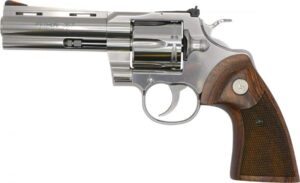 Colt Python .357 Magnum 4.25in stainless revolver with walnut grips