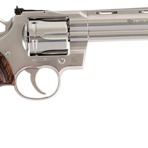 Colt Target Python Revolver .357 Magnum 6-inch stainless with walnut target grips and fiber-optic front sight