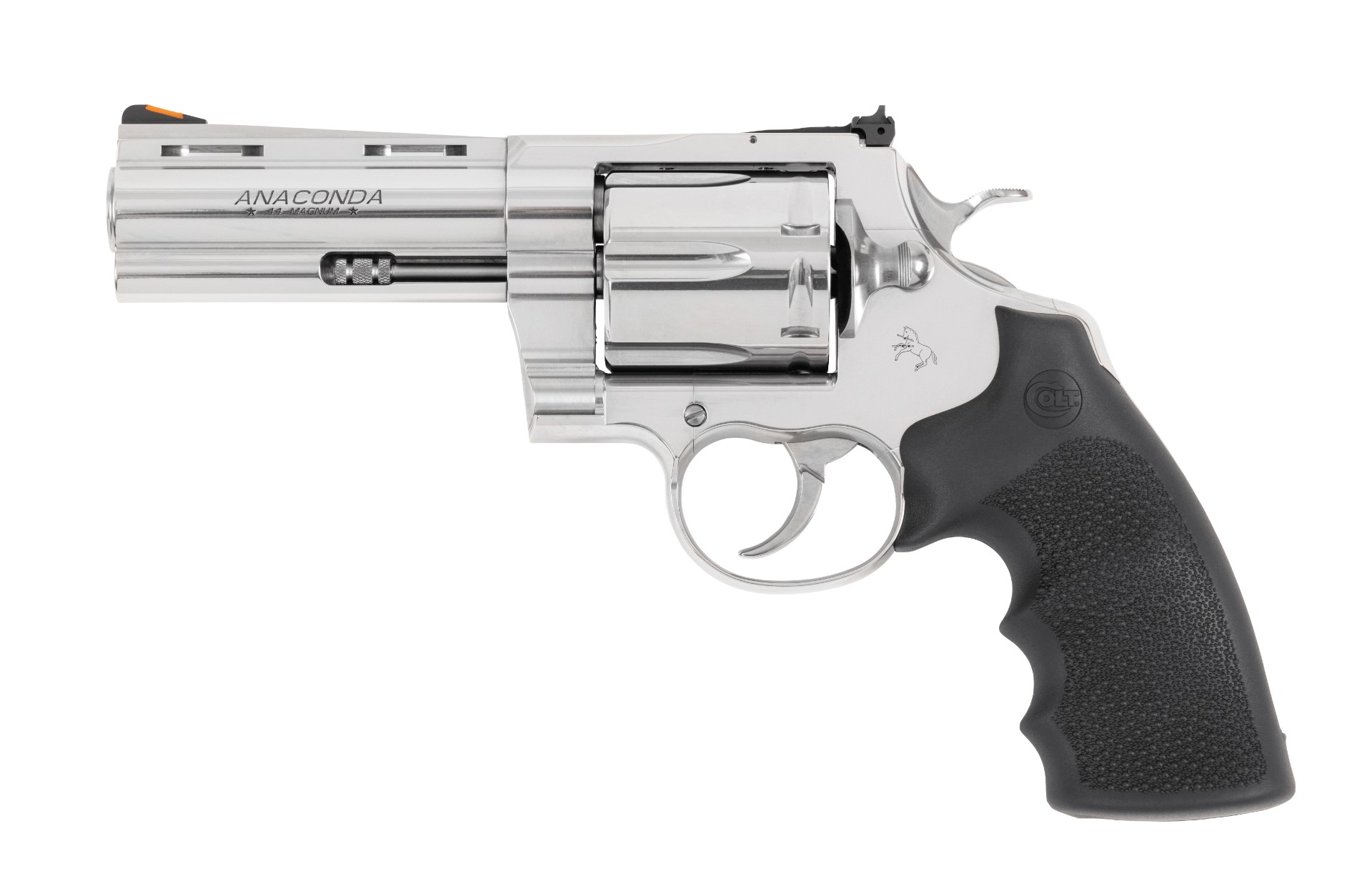 Colt Anaconda .45 Long Colt 4.25in stainless revolver with Hogue rubber grip