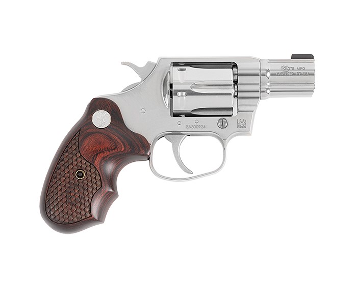 Colt Cobra .38 Special brushed stainless revolver with TALO walnut grips
