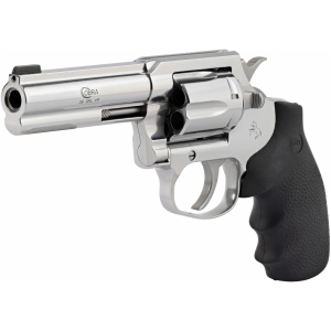 Colt Cobra .38 Special +P 4-inch stainless revolver with Hogue overmolded rubber grips