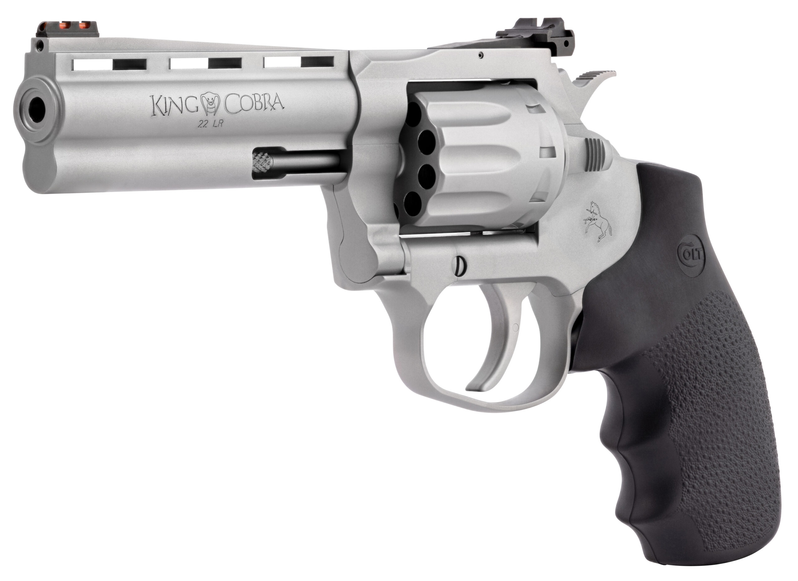 Colt King Cobra 22LR revolver 4.25 matte SS Hogue grip 10RD