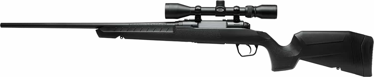 Savage Axis XP Compact 6.5 Creedmoor 20-inch black synthetic rifle with mounted 3-9x40 scope
