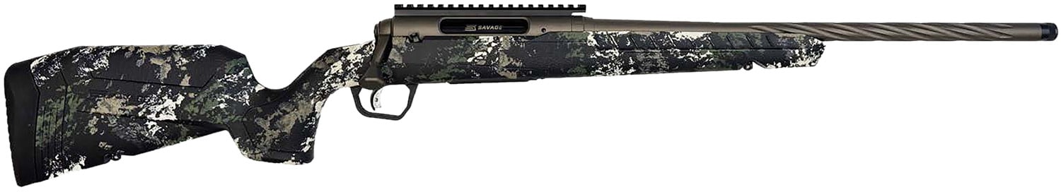 Savage Axis 2 Pro Forest SP Camo .243 Winchester 20 in rifle side view