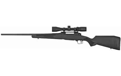 Savage 110 Apex Hunter XP .243 Winchester bolt-action rifle with Vortex Crossfire II 3-9x40 scope and black synthetic stock