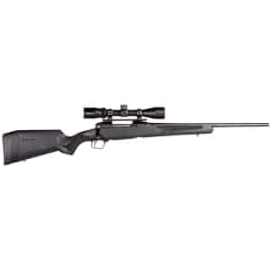Savage 110 Apex Hunter XP 400 Legend rifle with Vortex Crossfire II 3-9x40 scope in matte black