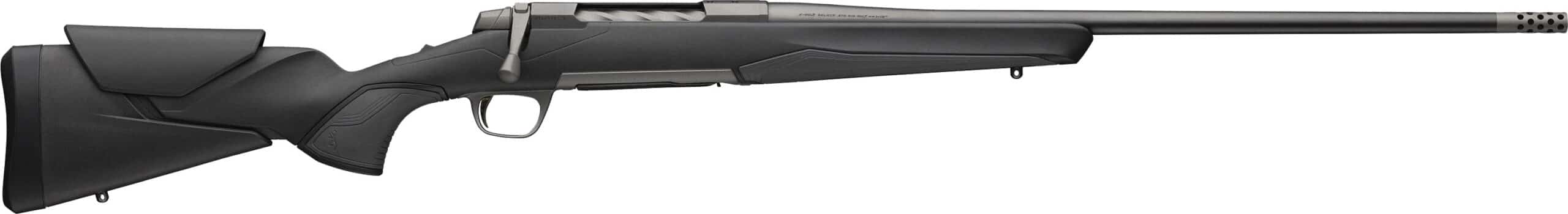 Browning X-Bolt 2 Hunter 7MM PRC 24-inch rifle with Tungsten Cerakote receiver and black synthetic stock