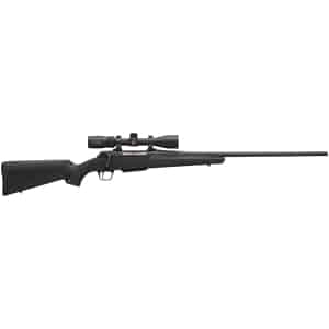 Winchester XPR .300 WSM 24 inch bolt-action rifle with Vortex 3-9x40 scope and black synthetic stock