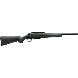 Winchester XPR Stealth 6.8 Western rifle with 16.5in threaded barrel and green synthetic stock