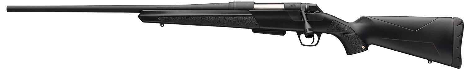 Winchester XPR left-hand .350 Legend 22in bolt-action rifle with blued metal and black synthetic stock