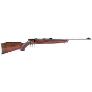 Savage B22 Magnum G .22 WMR 21 in bolt-action rifle walnut-stained hardwood stock