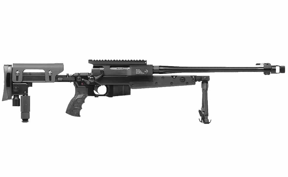 B&T APR308 PRO .308 Win 24" bolt-action rifle with adjustable stock and black hard coat finish