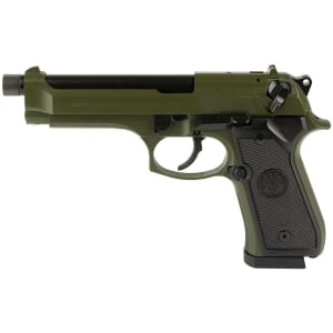Beretta 92FS 9mm OD Green Cerakote threaded barrel pistol with two magazines