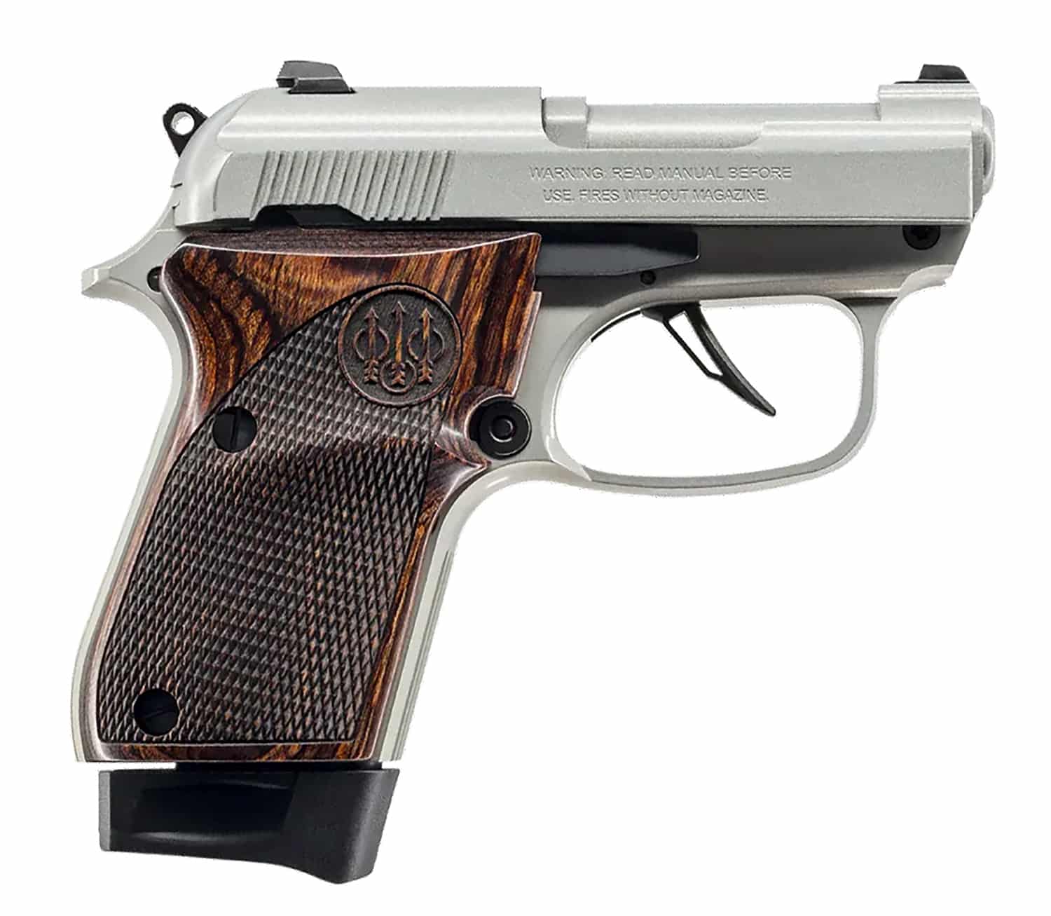Beretta 30X Tomcat 32 ACP 2.9in Inox pistol with Helica wood grips
