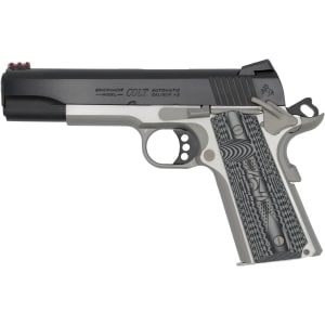Colt 1911 Competition Plus two-tone .45 ACP pistol with 5-inch barrel and G10 grips