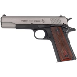 Colt 1911C Government .45 ACP two-tone 5 in barrel diamond checkered rosewood grips
