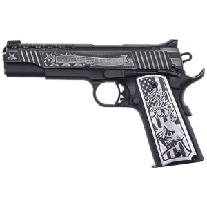 Auto-Ordnance AO 1911 United We Stand Special Edition .45 Cal pistol with Black Armor Cerakote and stainless accents