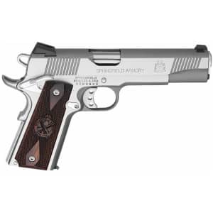 Springfield Armory 1911 Loaded stainless .45 ACP 5-inch pistol with cocobolo grips