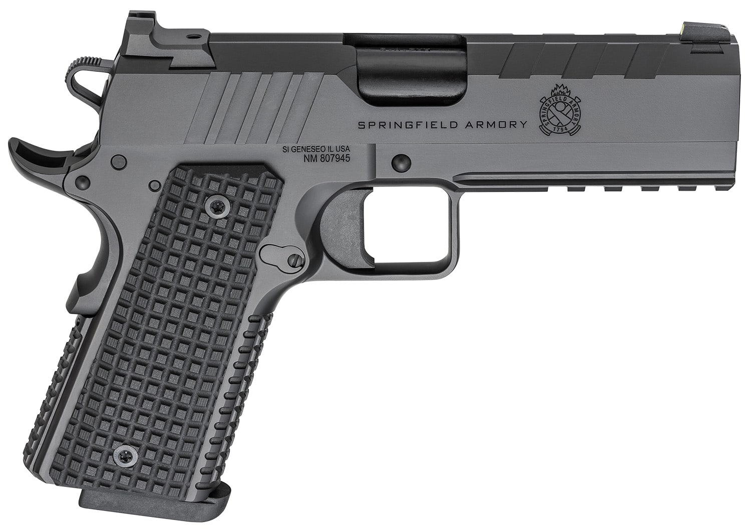 Springfield Armory 1911 Emissary 9mm pistol black Cerakote VZ G10 Tritium sights optic-ready slide