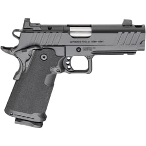 Springfield Armory 1911 DS Prodigy Comp 9mm 4.25-inch AOS pistol, black Cerakote, two 10-round magazines