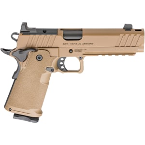Springfield Armory 1911 DS Prodigy Comp 9mm 5in Coyote Brown pistol