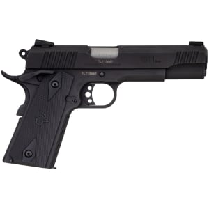 TAURUS 1911 9mm 5-inch matte black pistol with Novak sights and black checkered grips