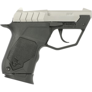 Taurus 22TUC .22 LR micro-compact pistol stainless slide black polymer frame tip-up barrel