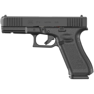Glock 17 V 9mm pistol 4.49 inch black with three 17-round magazines