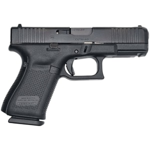 Glock 19C Gen5V compensated 9mm pistol, black, 4.02-inch barrel with three magazines