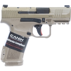 Canik Mete MC9L CA-compliant 9mm FDE pistol with 3.18in barrel