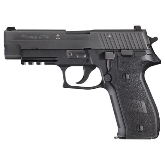 Sig Sauer P226 MK25 9mm pistol 4.4in Black Nitron with USN anchor engraving