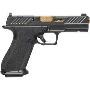 Shadow Systems DR920 Elite 9mm pistol black frame bronze fluted barrel optic-ready slide