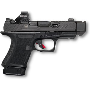 Shadow Systems CR920P War Poet 9mm pistol, black, spiral-fluted compensated barrel, optics-ready
