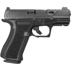 Shadow Systems CR920X Elite 9mm pistol with 3.41-inch spiral-fluted barrel, black