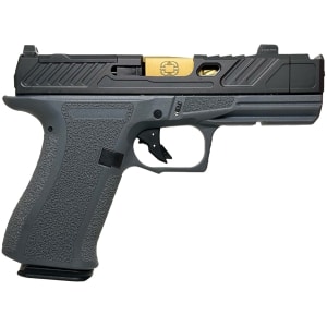 Shadow Systems CR920XP ELT 9mm pistol gray and black polymer frame with night sights