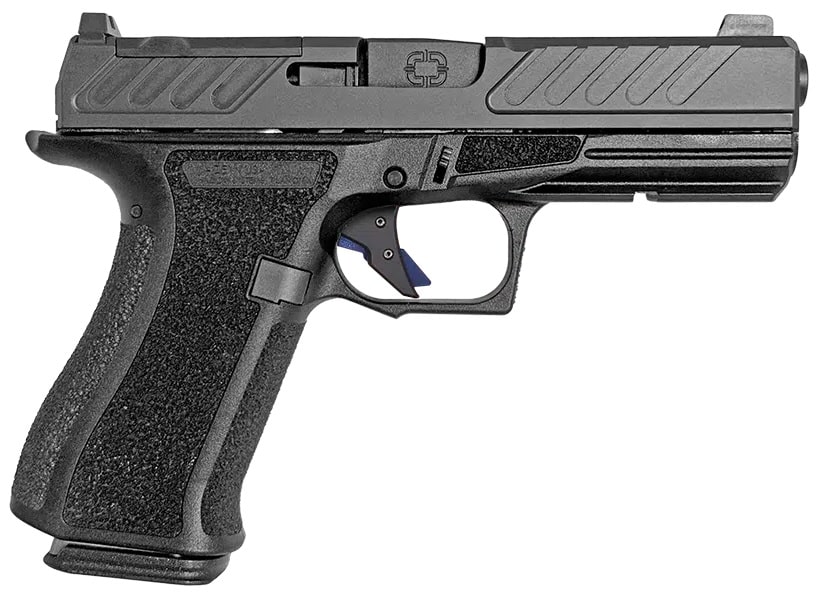 Shadow Systems CR920XL LE 9mm black optic-ready pistol, left-side view