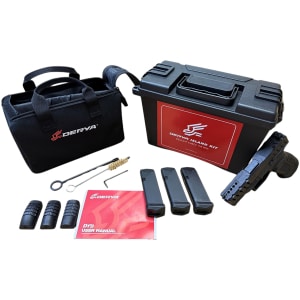 Derya DY9 Island 9mm pistol with 3.86 inch barrel and black Melonite finish