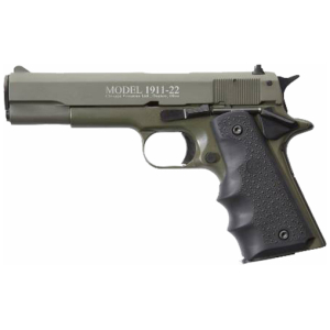 Chiappa 1911-22 .22 LR 5in OD Green with Hogue rubber grips