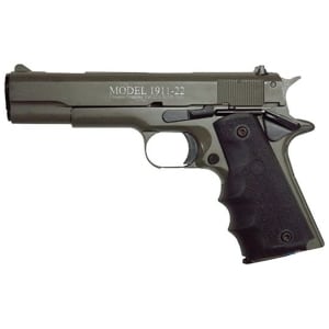 Chiappa Firearms 1911-22 .22 LR 5-inch pistol with Hogue rubber grips and two magazines