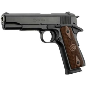 Chiappa 1911 Field Grade .45 ACP 5 inch black pistol with walnut grips