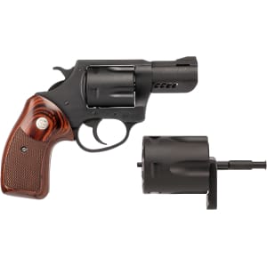 Charter Arms Double Dog revolver, 2.2 inch ported barrel, black finish, walnut grip, 5-round