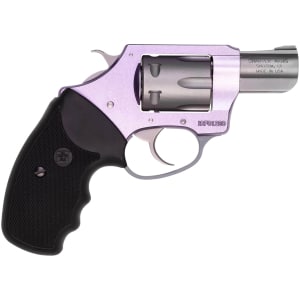 Charter Arms Lavender Lady .22 LR revolver with 2 inch barrel and lavender aluminum frame